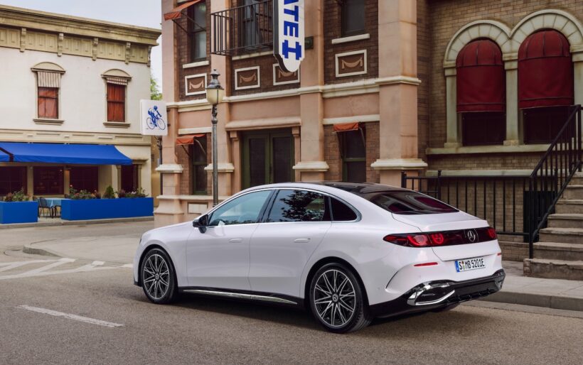 フル電動パワートレインを搭載する新型「メルセデス・ベンツ Cクラス」のエクステリア。