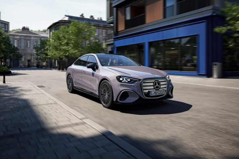 フル電動パワートレインを搭載する新型「メルセデス・ベンツ Cクラス」のエクステリア。