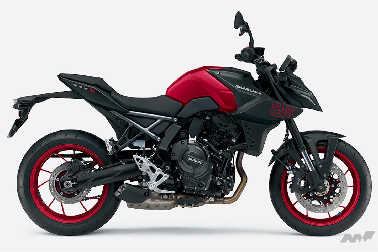 新色追加や環境性能が向上！ スズキ、大型二輪車「GSX-8S」「GSX-8R
