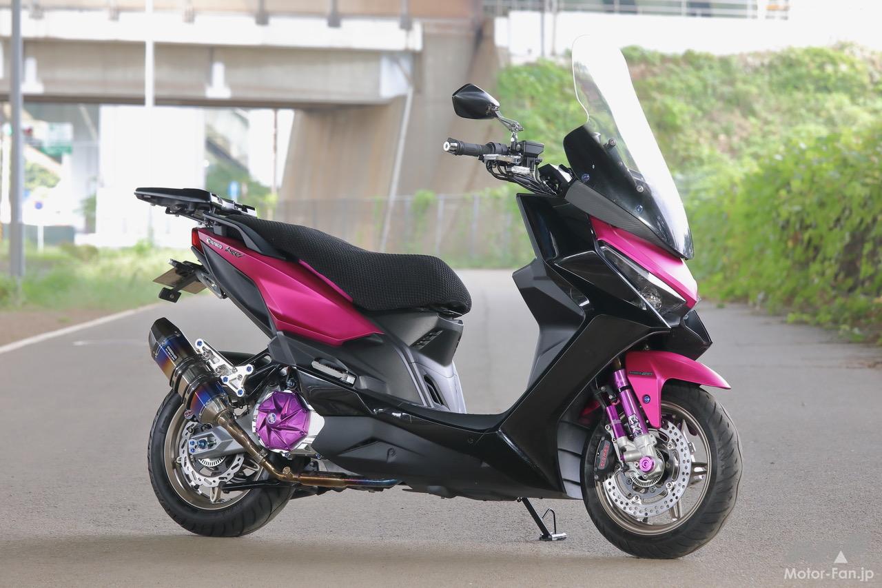 キムコの先進スクーターKRV180TCSを台湾製パーツを多用して
