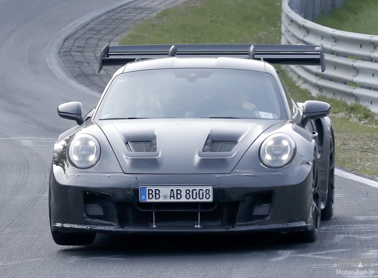 ポルシェ911 GT3 RS ポルシェ911 GT3 RSにターボ化の兆候？ 改良型992.2プロトタイプを解析