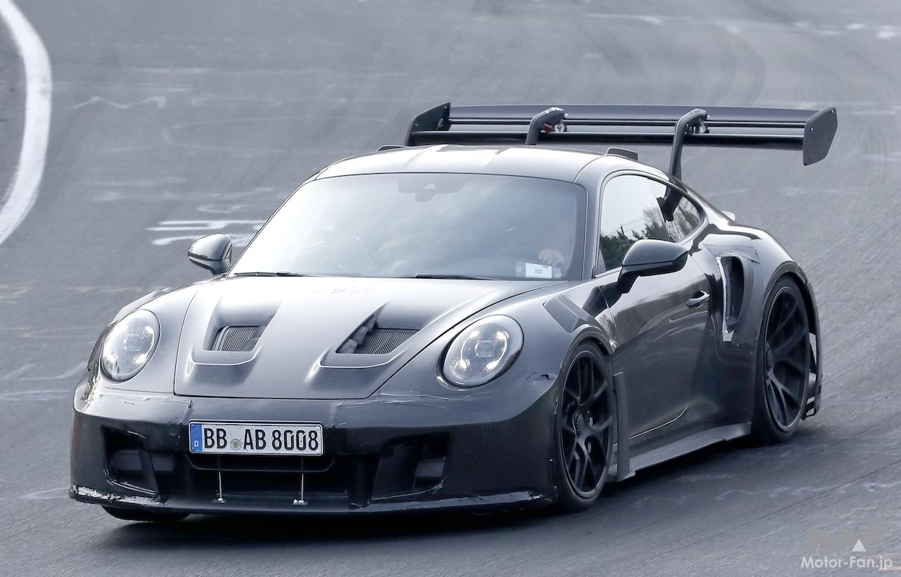ポルシェ911 GT3 RSにターボ化の兆候？ 改良型992.2プロトタイプを解析