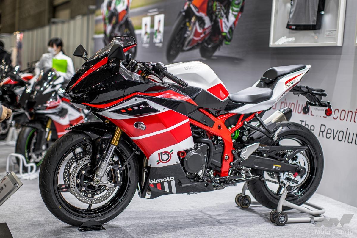 400cc、4気筒のビモータ。プレミアムスポーツバイク、KB399。発売は