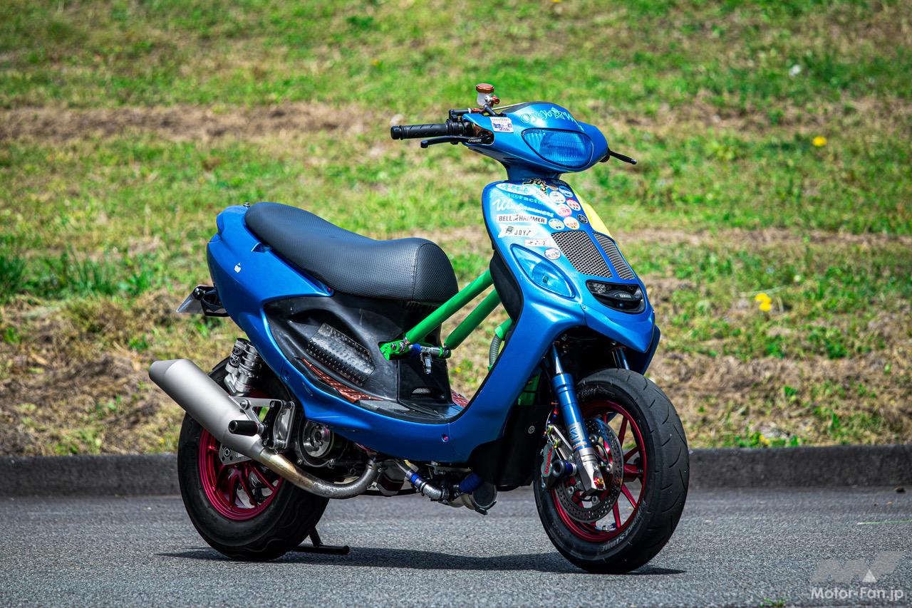 ミニバイクレース用の131ccとなっているグランドアクシスを最高速仕様