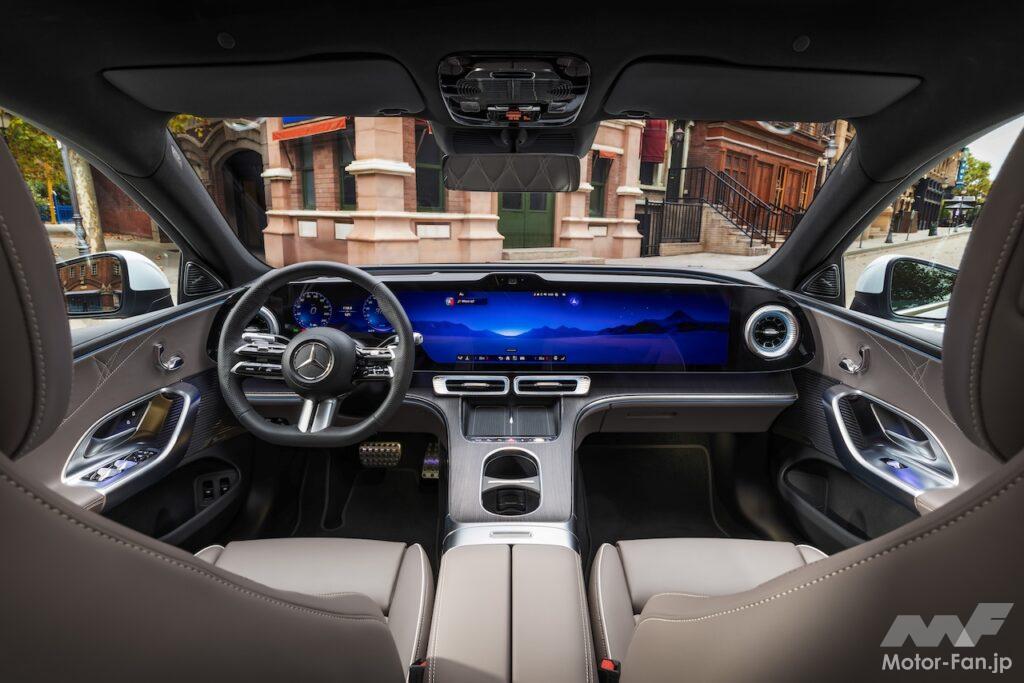 フル電動パワートレインを搭載する新型「メルセデス・ベンツ Cクラス」のインテリア。