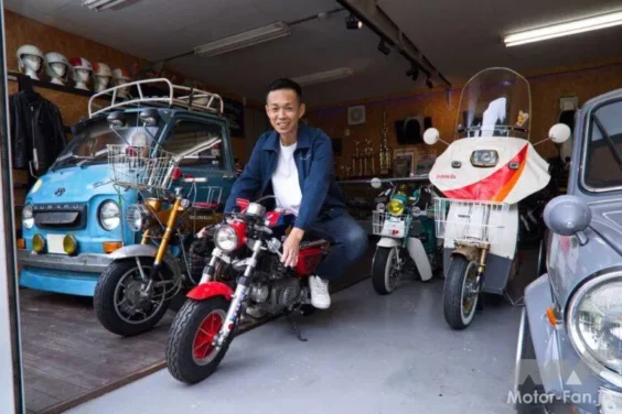 「早矢仕フルカウルまで新品!?」当時モノだらけのミニバイクマニア秘密基地に潜入！