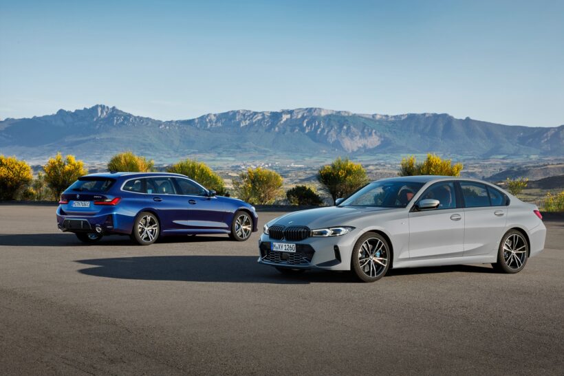 ユーザーニーズに合わせ、セダンとツーリング(ステーションワゴン)2種類のボディタイプが用意されるBMW 3シリーズ。