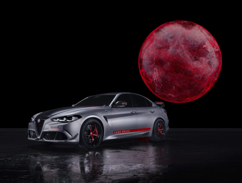 「赤い月」を意味する "Luna Rossa"。