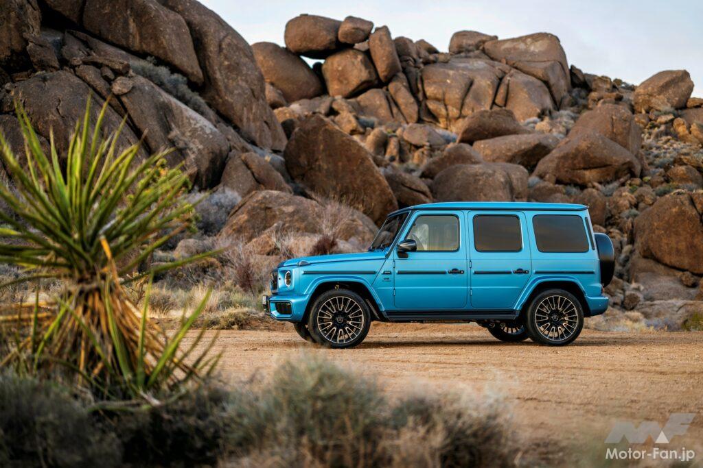写真の「メルセデス AMG G63」は日本市場で約3000万円の価格が設定されている。