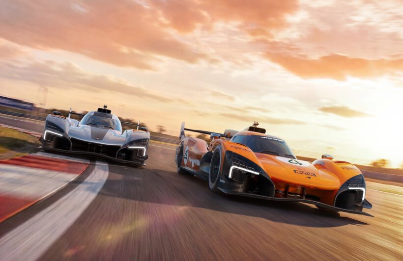 マクラーレンは、2027年シーズンのWECに投入するハイパーカー「MCL-HY（右）」と「MCL-HY GTR（左）」を公開した。