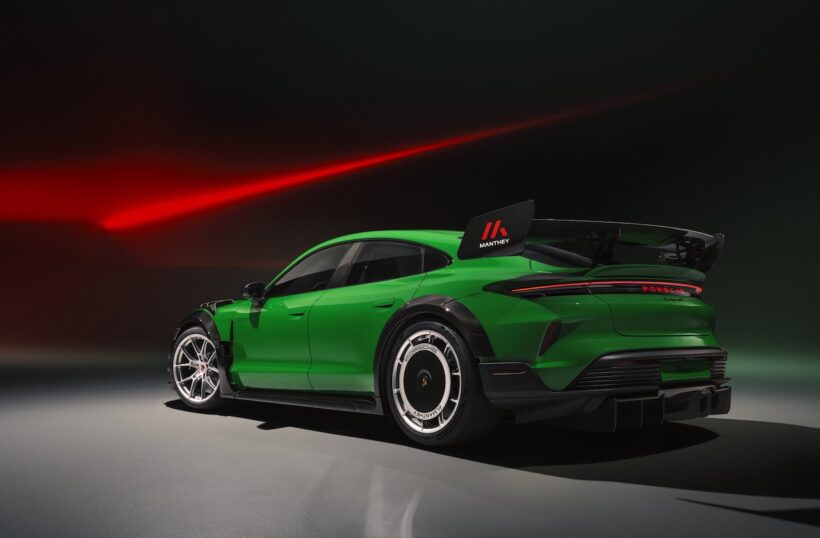 ポルシェ タイカン ターボGT ヴァイザッハ・パッケージ装着車用「マンタイ・キット」。
