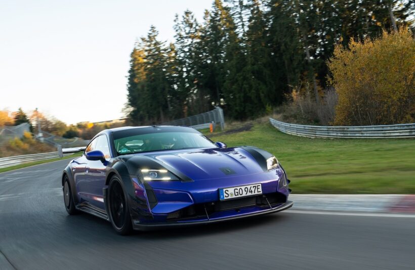 ポルシェ タイカン ターボGT ヴァイザッハ・パッケージ装着車用「マンタイ・キット」。