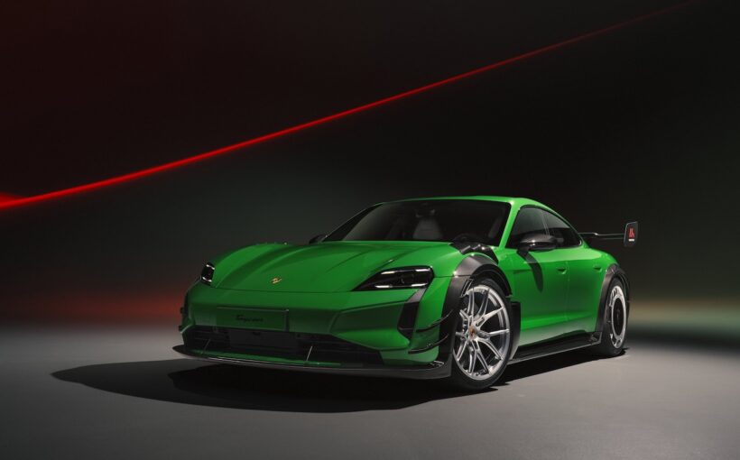 ポルシェ タイカン ターボGT ヴァイザッハ・パッケージ装着車用「マンタイ・キット」。