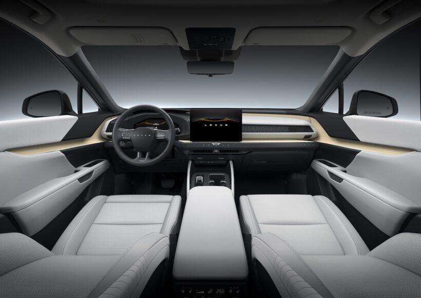 フル電動SUV「レクサス TZ 450e」のインテリア。