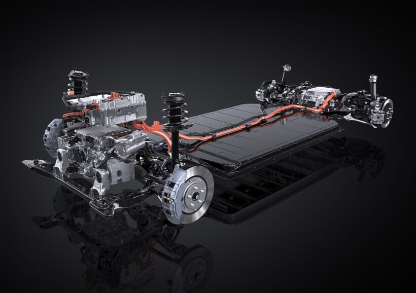 フル電動SUV「レクサス TZ 450e」のパワートレイン。