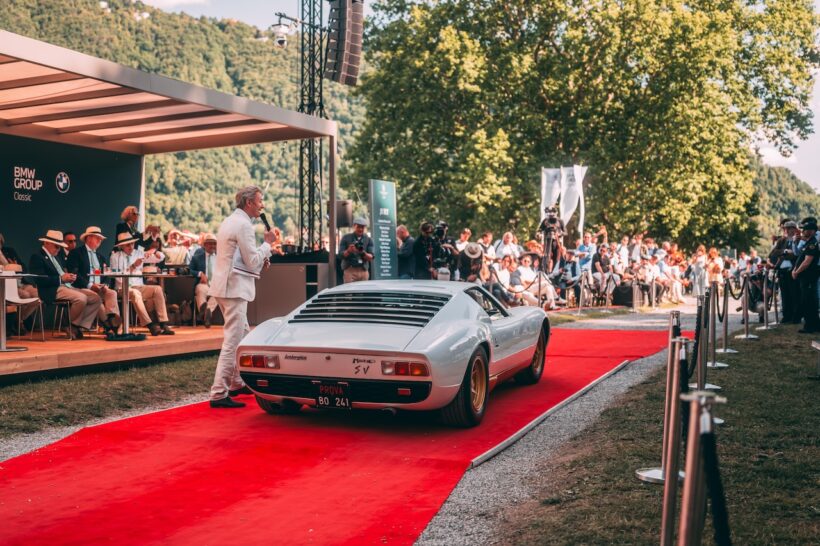 ポロストリコが認証手続きを実施中の「ランボルギーニ ミウラ SV」が、コンコルソ・デレガンツァ・ヴィラ・デステに登場。