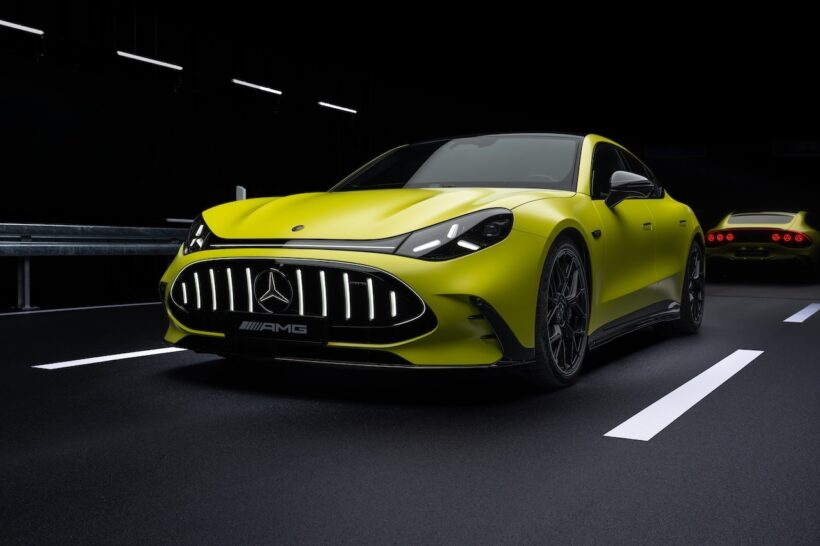 フル電動グランツーリスモ「メルセデス AMG GT 4ドア クーペ」のエクステリア。
