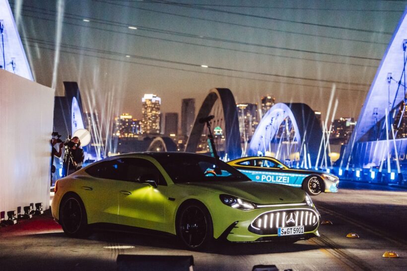 フル電動グランツーリスモ「メルセデス AMG GT 4ドア クーペ」のワールドプレミアイベント。