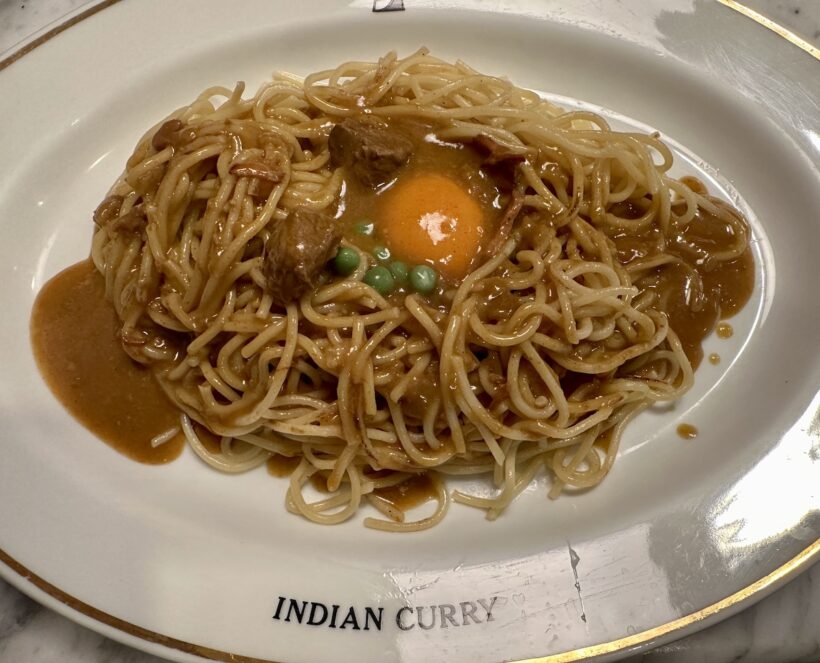 「インデアン」のカレースパゲッティ