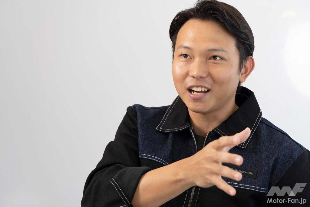 プロジェクトを担ったポルシェジャパン、プロダクト＆サービス部のマイケル・ゴルスラー氏と山田レン氏。ゴルズラー氏の通常業務は車両商品企画、山田氏はオプションのエクスクルーシブ・マニュファクチャー関連という。