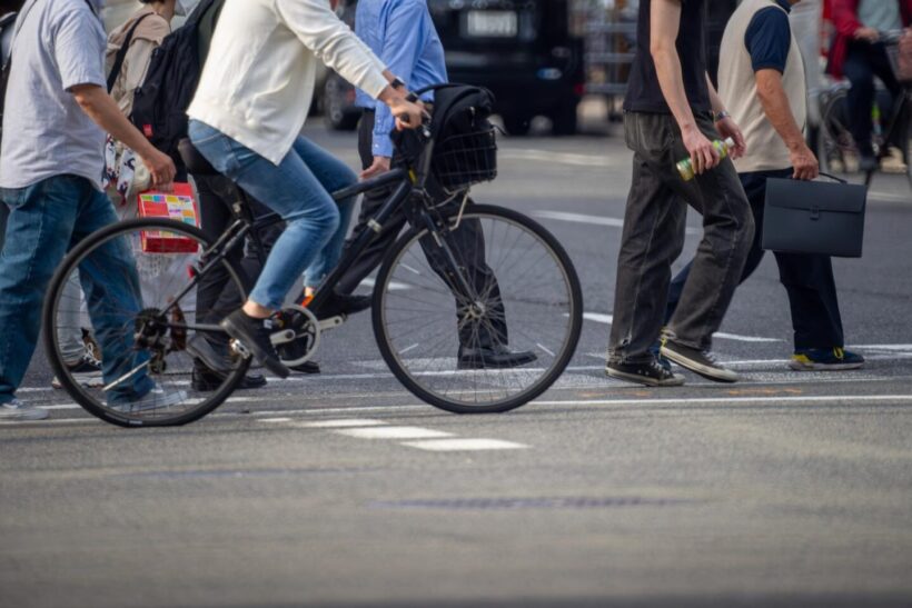歩行者と自転車