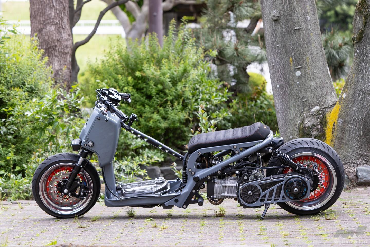 排気量は232cc！GY6エンジン＆DorbyWorks製8Jホイールで仕上げた