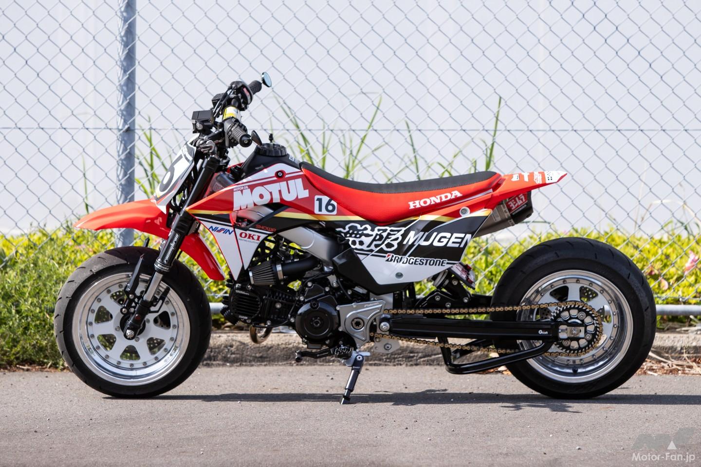 CRF110Fにグロム用エンジンをスワップし、公道仕様へ仕上げた超本気