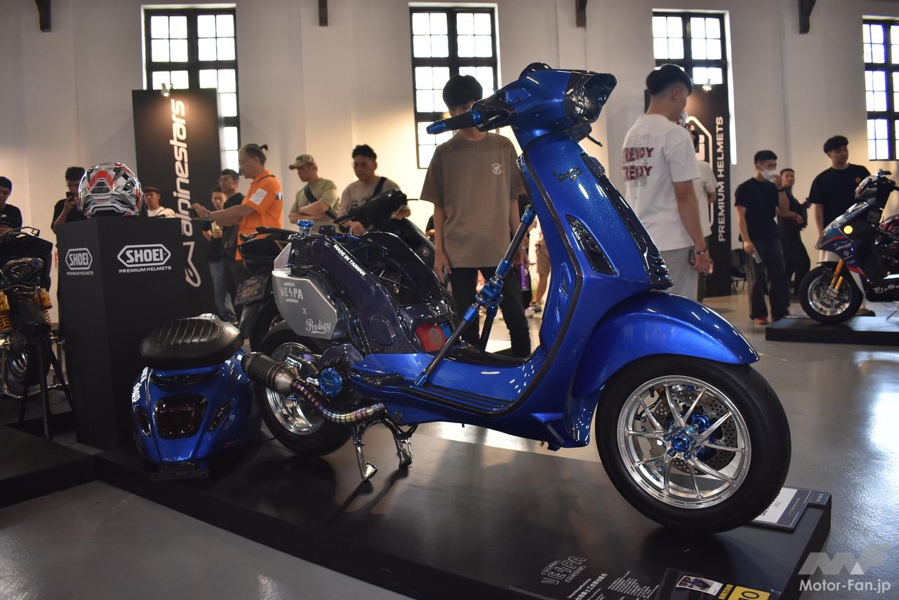 台湾で開催されたカスタムショーに出展されたベスパプリマべーラ