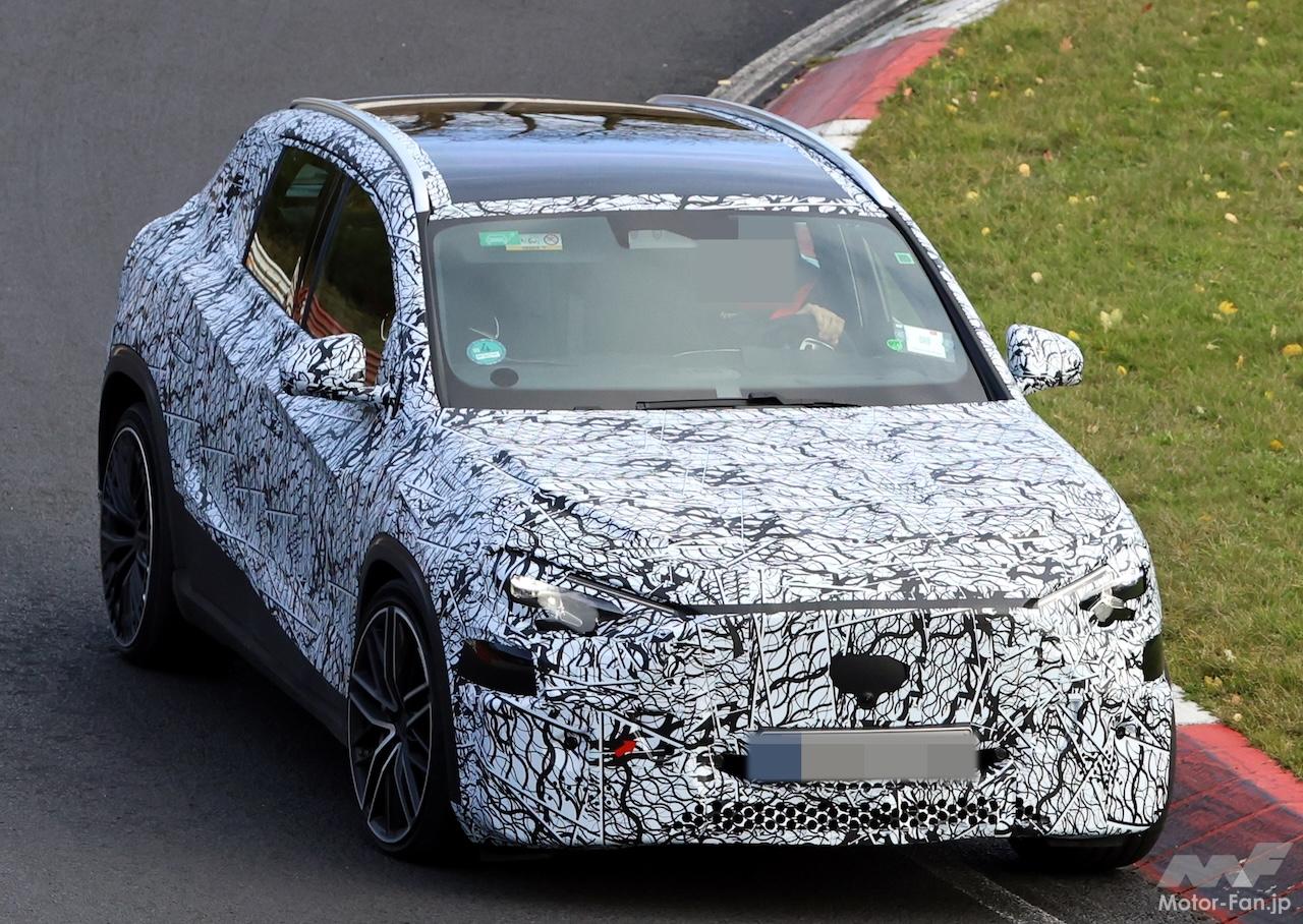 新型AMG GLA 45をニュルで激写! 電動化で別モノ級に大変貌、現行416ps