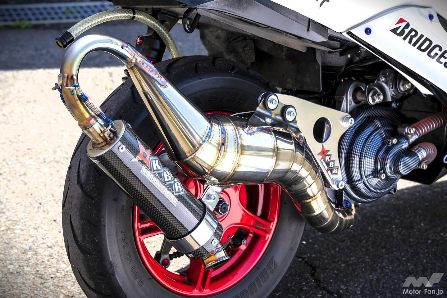 当時ジョグを70cc&水冷エンジン化! 関西・湾岸仕様で魅せる“2スト 当時ジョグを70cc&水冷エンジン化! 関西・湾岸仕様で魅せる“2スト
