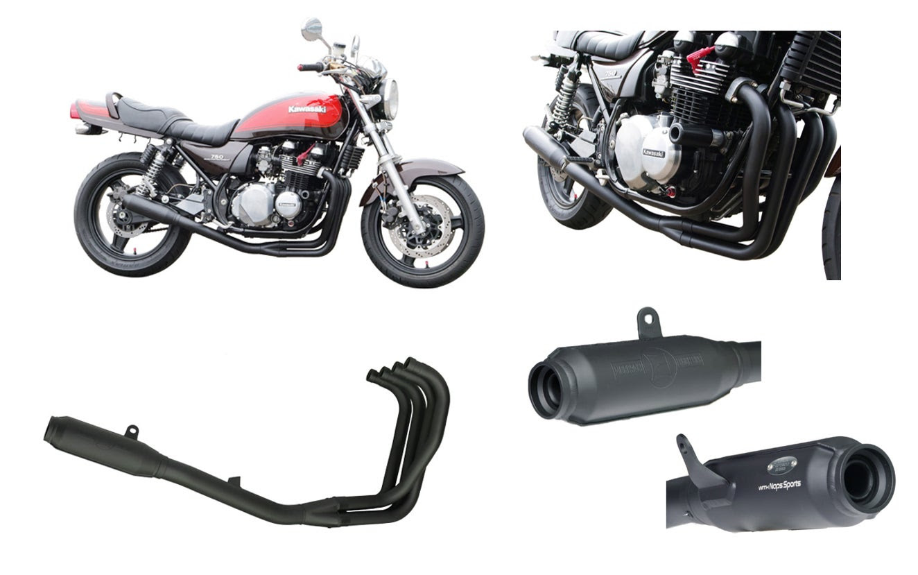 【Kawasakiゼファー750】モリワキモナカマフラー【値下げ中】 ゼファー750 マフラー「モリワキモンスターブラック」がナップス限定で