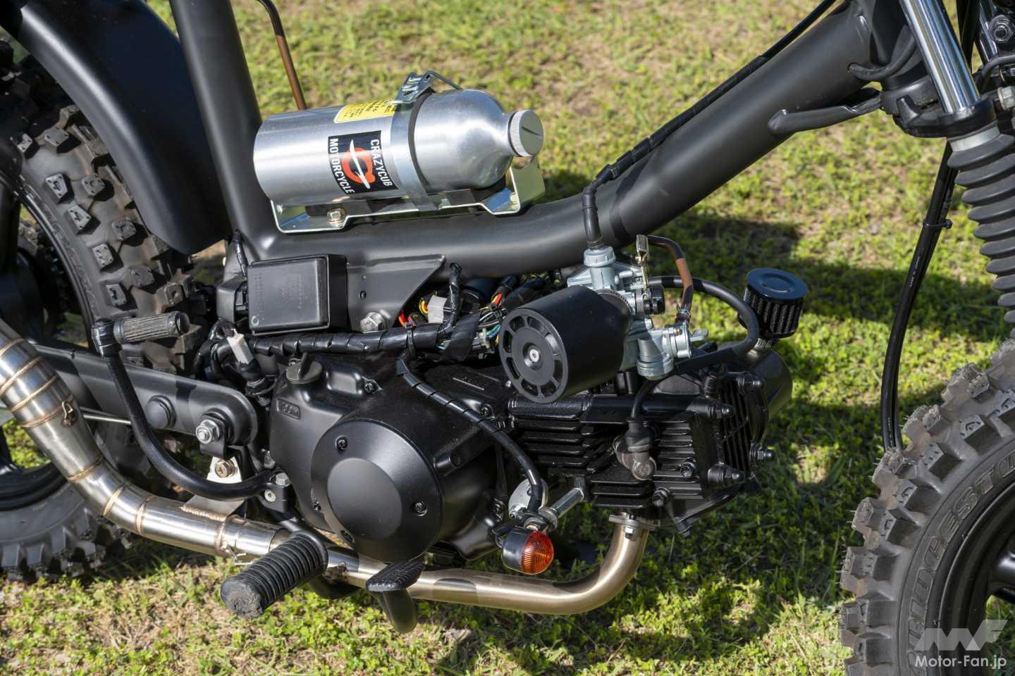 バーディー 107cc カスタム車 輸入車みたいな正体不明感！」フューエルタンク兼フレームが目を引く