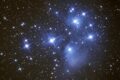 「スバル」は日本語で「昴（すばる）」と呼ばれるプレアデス星団を由来とする。