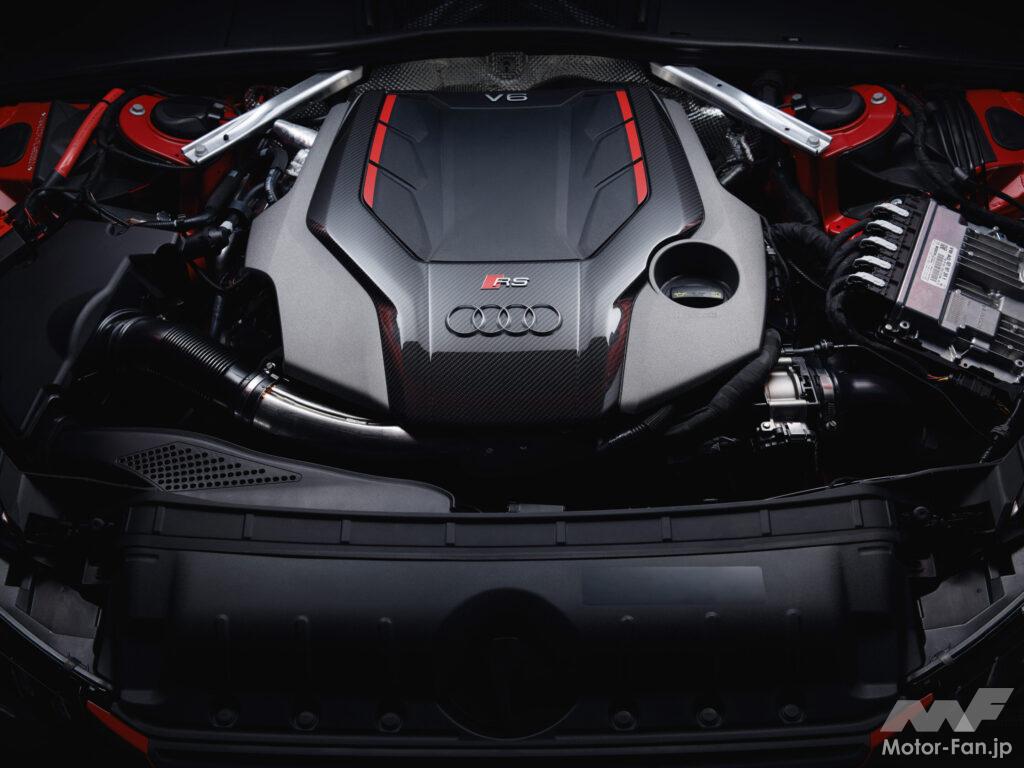 高性能仕様のアウディ RS4 Avantには450馬力を発生する3.0リッターV6エンジンが搭載された。