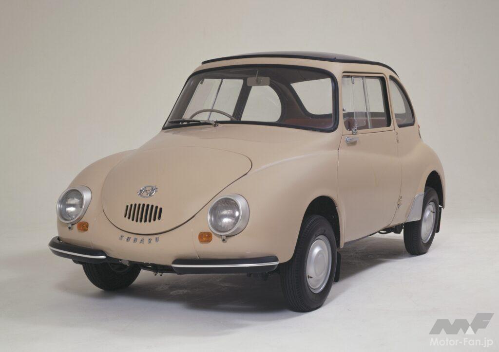 1958年に発売された軽自動車「スバル360」。