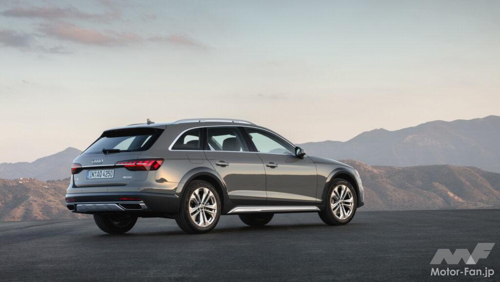 A4 Avantをベースに車高を高めたクロスオーバーワゴン「A4 allroad quattro」もラインナップ。