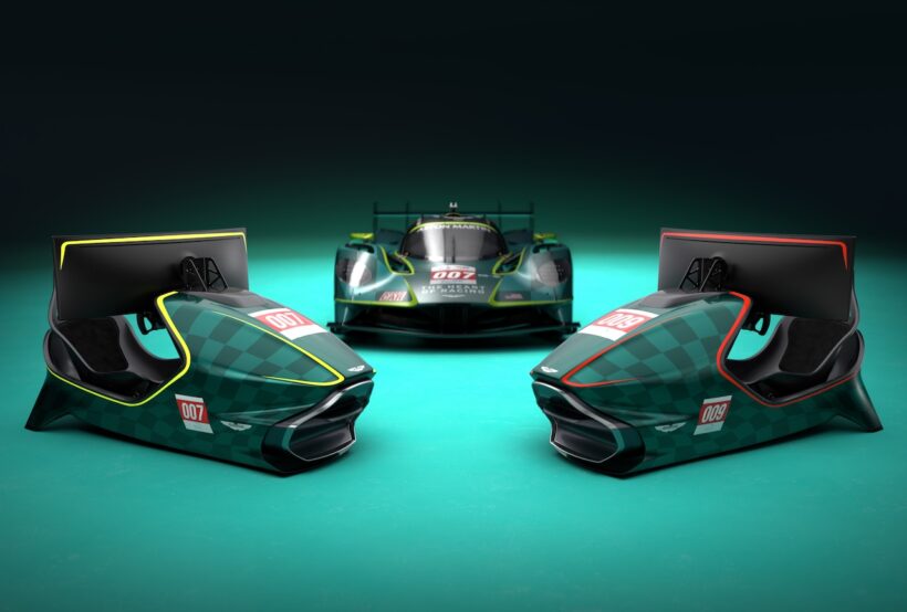 ヴァルキリーをオマージュしたレーシングシミュレーター「AMR-C01-R ハイパーカー エディション」。