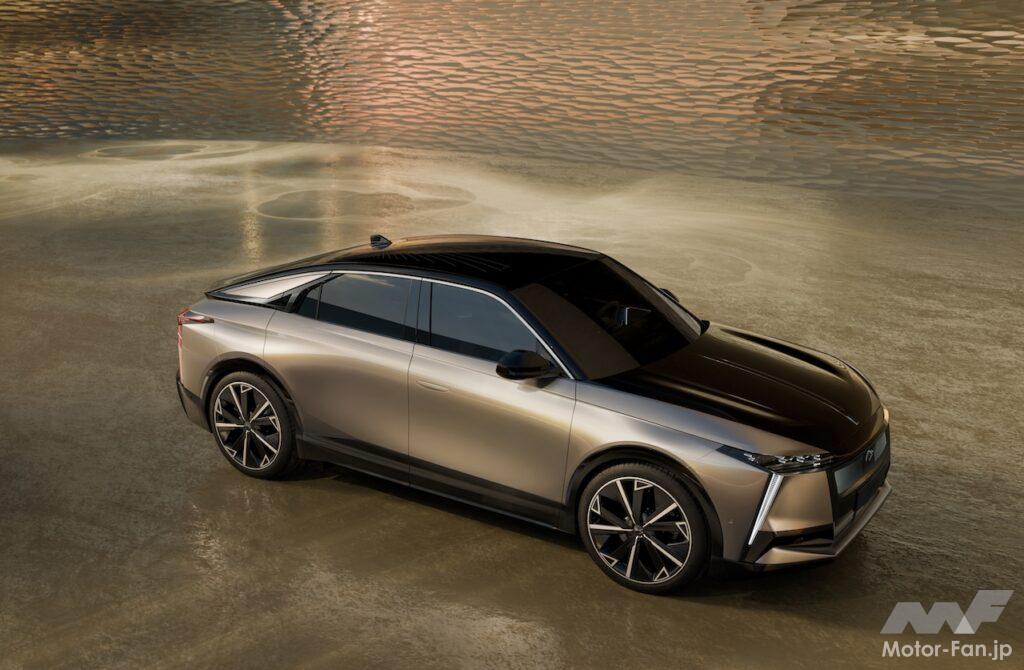 新世代フル電動フラッグシップ「DS N°8」のエクステリア。