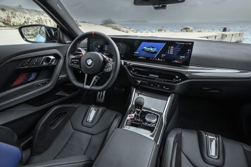 新型「BMW M2 M xDrive」のインテリア。