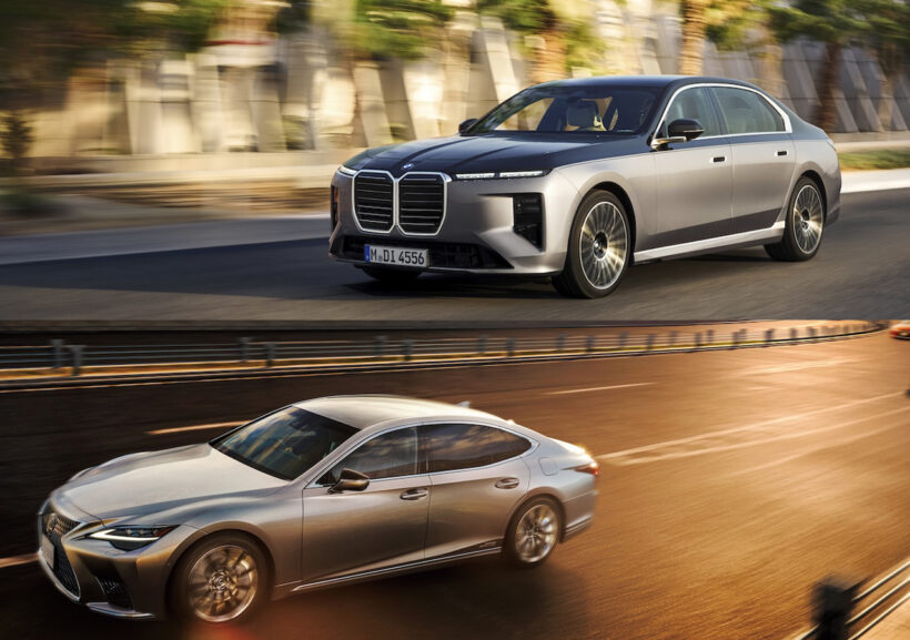 BMW 740d xDrive × LEXUS LS500h “I package”