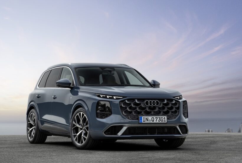 新型「アウディ Q7」のエクステリア。