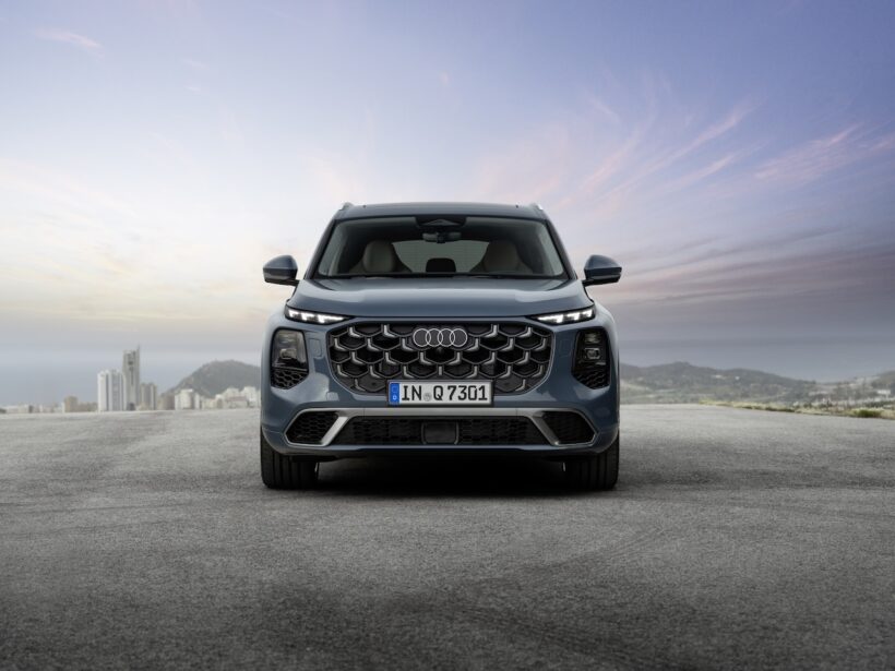 新型「アウディ Q7」のエクステリア。