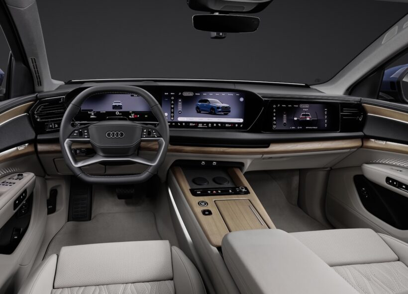 新型「アウディ Q7」のインテリア。