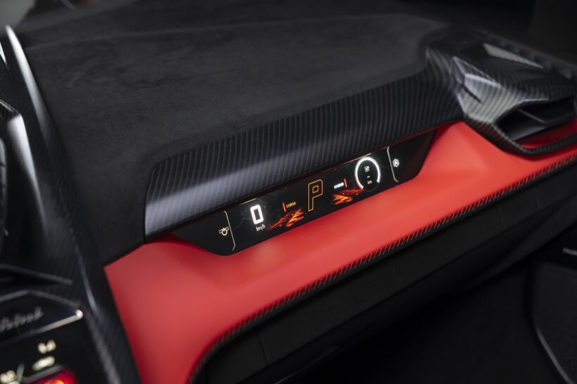 フューオフモデル最新作「ランボルギーニ フェノメノ ロードスター」のコクピット。