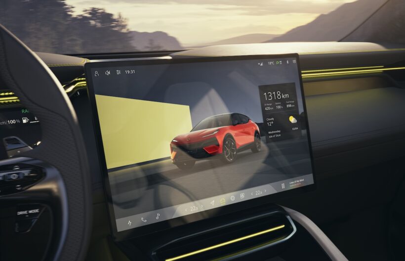 プラグインハイブリッド仕様「ロータス エレトレ X」のインテリア。