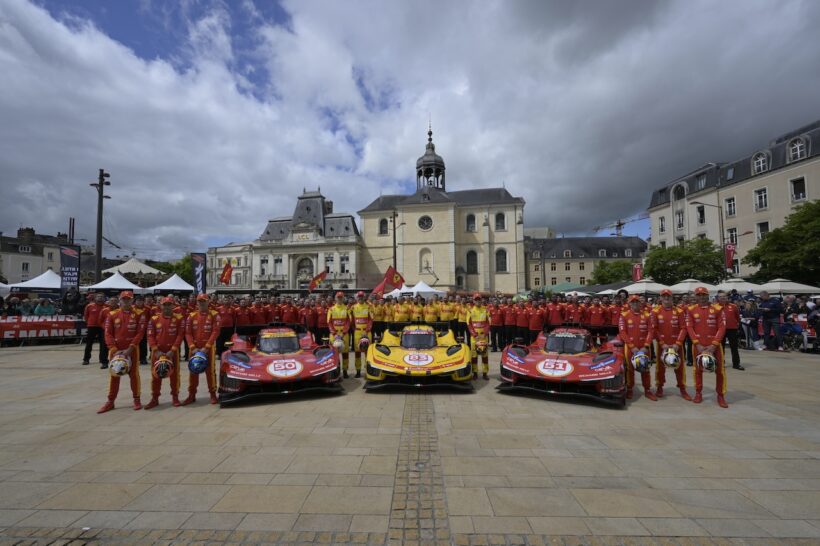 6月9日にル・マン24時間レースに向けた、公式車検が行われ、3台のフェラーリ 499Pが登場した。