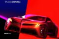 「BMW M コンセプト ノイエ クラッセ」のデザインスケッチ。