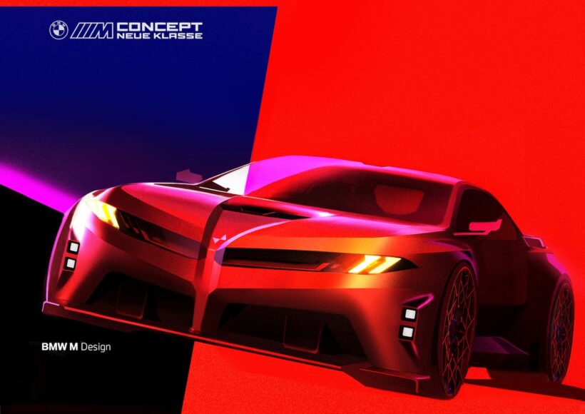 「BMW M コンセプト ノイエ クラッセ」のデザインスケッチ。