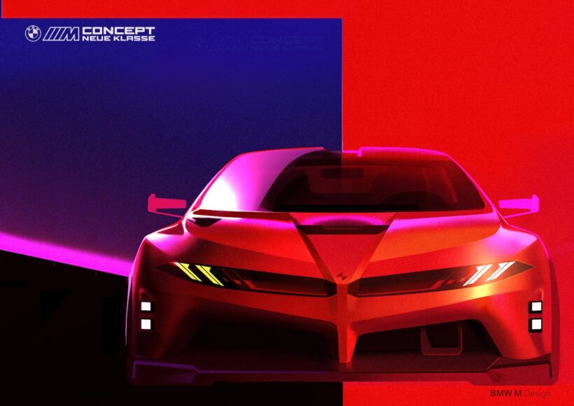 「BMW M コンセプト ノイエ クラッセ」のデザインスケッチ。