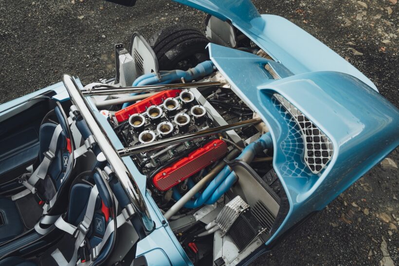 150台限定のオープンスポーツ「ニコルズ N1A」の7.0リッターV型8気筒自然吸気オールアルミエンジン。
